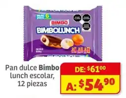 Soriana Híper Bimbolunch pan dulce oferta