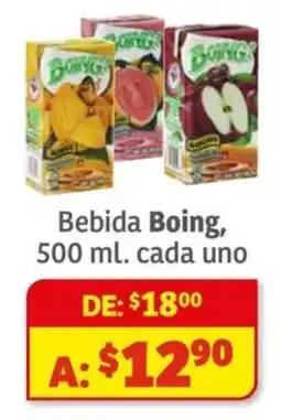 Soriana Híper Boing bebida oferta