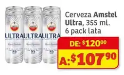 Soriana Híper Amstel Ultra cerveza oferta