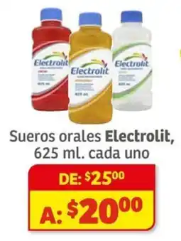 Soriana Híper Electrolit sueros orales oferta