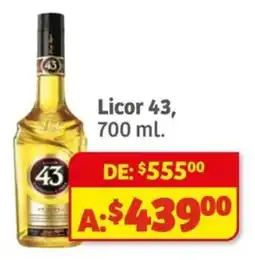 Soriana Híper 43 Licor oferta
