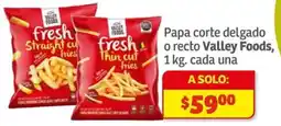 Soriana Híper Valley foods papa corte delgado o recto oferta