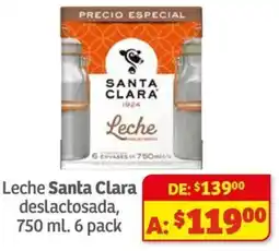 Soriana Híper Santa clara leche deslactosada oferta