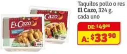Soriana Híper El cazo taquitos pollo o res oferta