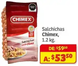 Soriana Híper Chimex salchichas oferta