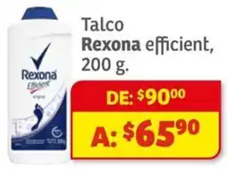 Soriana Híper Rexona efficient talco oferta