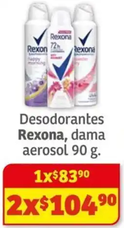Soriana Híper Rexona desodorantes dama aerosol oferta