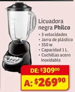 Soriana Híper Philco licuadora negra oferta