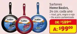 Soriana Híper Home basics sartenes oferta