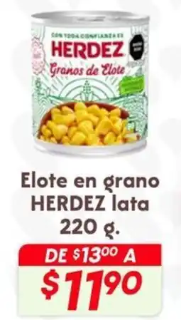 Soriana Híper Herdez elote en grano lata oferta