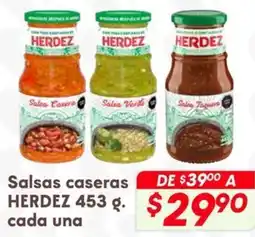 Soriana Híper Herdez salsas caseras oferta