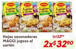 Soriana Híper Maggi hojas sazonadoras jugoso al sartén oferta