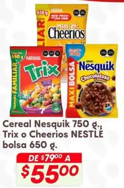 Soriana Híper Nesquik cereal oferta