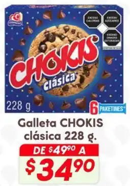 Soriana Híper Chokis galleta clásica oferta