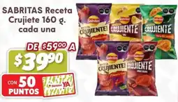 Soriana Híper SABRITAS Receta Crujiete oferta
