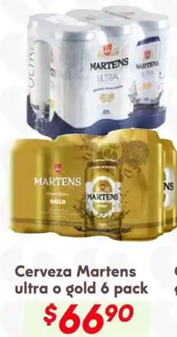 Soriana Híper Martens cerveza ultra o gold oferta