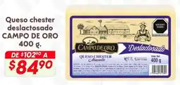 Soriana Híper Campo de oro queso chester deslactosado oferta