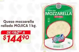 Soriana Híper Mojica queso mozzarella rallado oferta