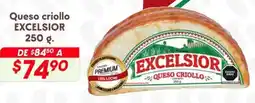 Soriana Híper Excelsior queso criollo oferta