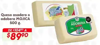 Soriana Híper Mojica queso asadero o adobera oferta