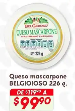 Soriana Híper Belgioioso queso mascarpone oferta
