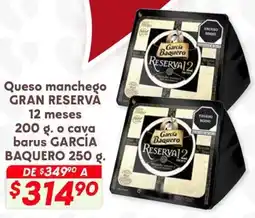 Soriana Híper Gran reserva queso manchego oferta