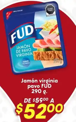 Soriana Híper Fud jamón virginia pavo oferta