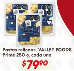 Soriana Híper Valley foods pastas rellenas prime oferta