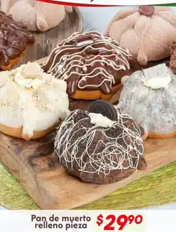 Soriana Híper Pan de muerto relleno pieza oferta