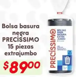 Soriana Híper Precíssimo bolsa basura negra oferta