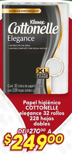 Soriana Híper Cottonelle papel higiénico elegance oferta