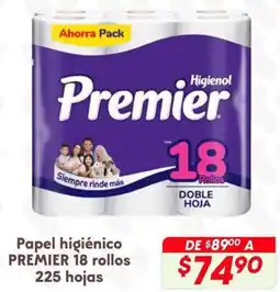 Soriana Híper Premier papel higiénico oferta