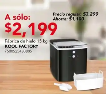 City Club Kool factory fábrica de hielo oferta