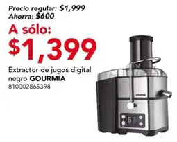 City Club Gourmia extractor de jugos digital negro oferta