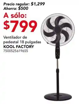 City Club Kool factory ventilador de pedestal oferta