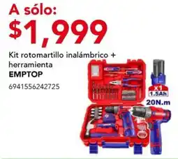 City Club Emptop kit rotomartillo inalámbrico + herramienta oferta