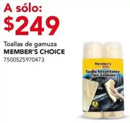 City Club Member's choice toallas de gamuza oferta
