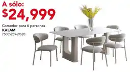 City Club Kalam comedor para 6 personas oferta