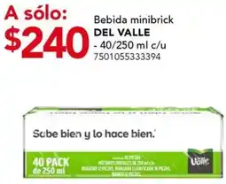 City Club Del valle bebida minibrick oferta