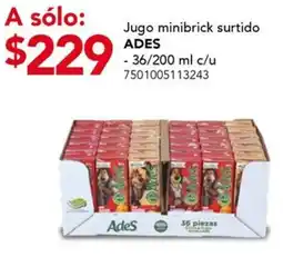 City Club Ades jugo minibrick surtido oferta