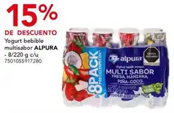 City Club Alpura yogurt bebible multisabor oferta