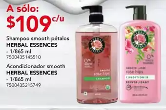 City Club Herbal essences shampoo smooth pétalos oferta