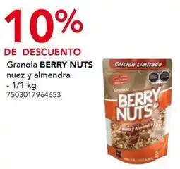 City Club Berry nuts granola nuez y almendra oferta