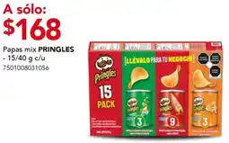 City Club Pringles papas mix oferta