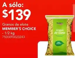 City Club Member's choice granos de elote oferta