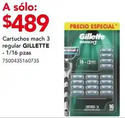 City Club Gillette cartuchos mach 3 regular oferta