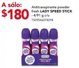 City Club Lady speed stick antitranspirante powder fresh oferta