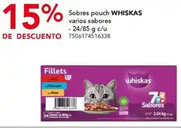 City Club Whiskas sobres pouch varios sabores oferta