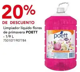City Club Poett limpiador líquido flores de primavera oferta