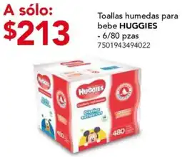 City Club Huggies toallas humedas para bebe oferta